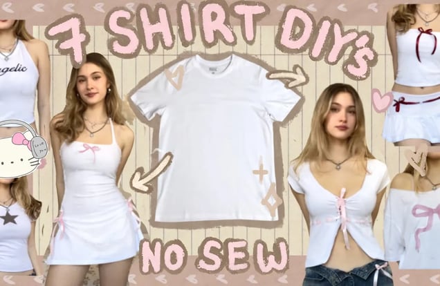 7 diy shirt upcycles *no sew* โ*.โ๏ฝกโ img